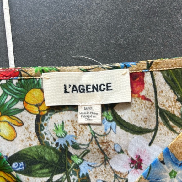 Floral Print Women's Top by L’Agence - Picture 2 of 4